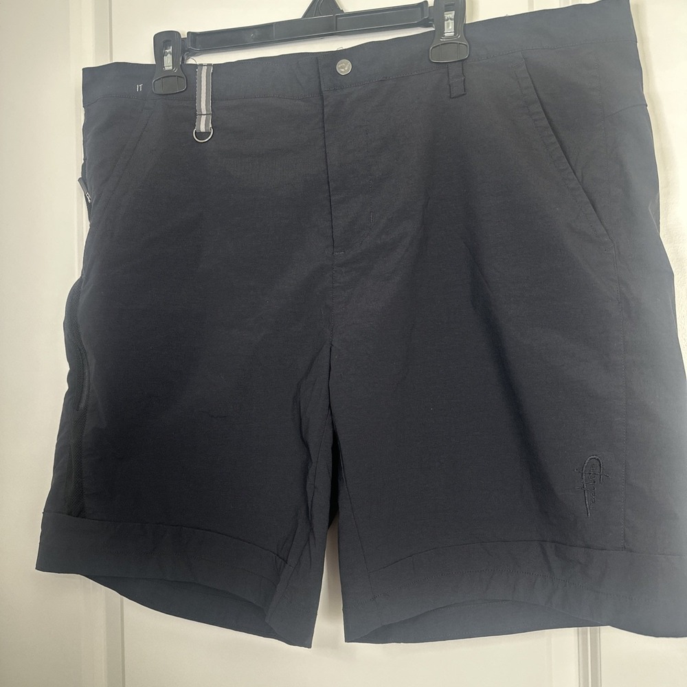 Reel Life Mens XXL Shorts Black Side long pocket with zipper